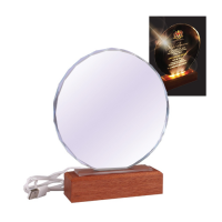 Crystal with LED Light