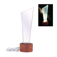 Crystal with LED Light