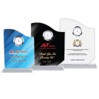 Crystal Plaque Clock