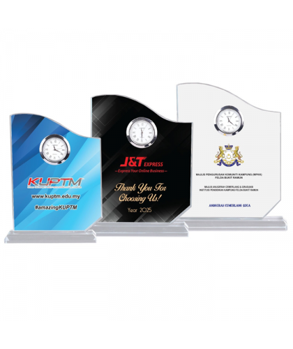 Crystal Plaque Clock