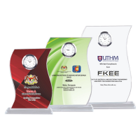 Crystal Plaque Clock