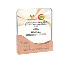 Wooden Crystal Plaque