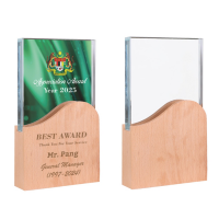 Wooden Crystal Plaque