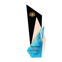 Marble  Crystal Plaque