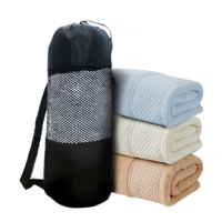LUFY Full Cotton Bath Towel with Drawstring Pouch (1400x700)