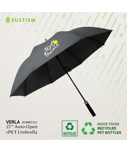 Verla 27” Auto Open rPET Umbrella