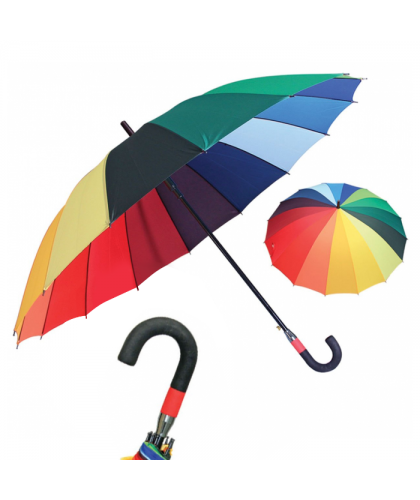 12 Ribs Rainbow Umbrella