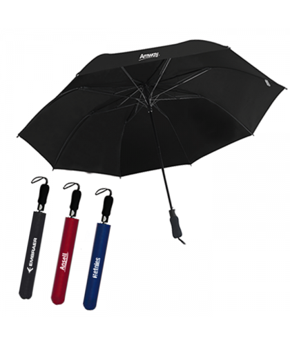 27" Auto-Open Premium Black Coated Umbrella