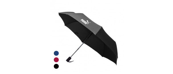 21″ Auto-Open Close 3 Fold Black Coated Umbrella