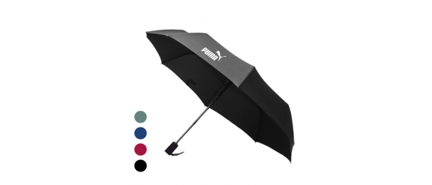 21″ Auto-Open Close 3 Fold Black Coated Umbrella