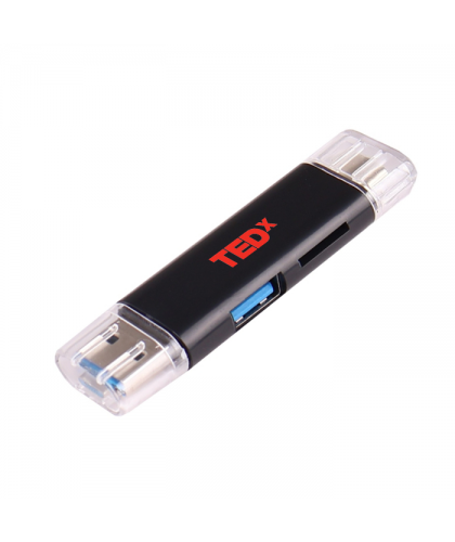 CONCARD 3 in 1 Type-C Card Reader