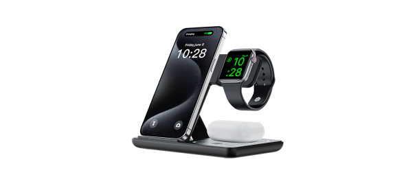 3-in-1 wireless charger Foldable Phone Stand