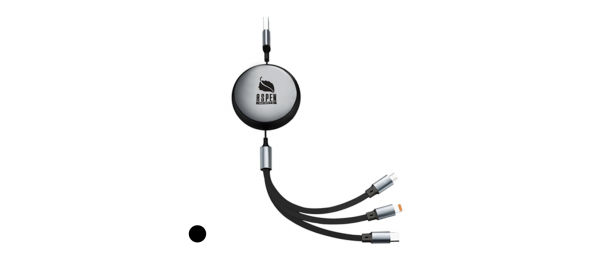POWERTRIO Retractable 3 in 1 Fast Charging Cable